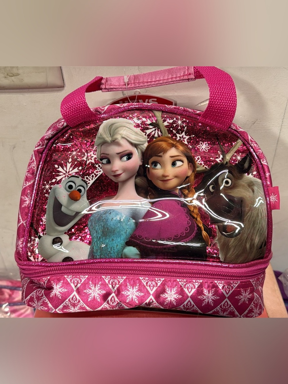 Disney Frozen Pink Kids Lunch Bag with Characters